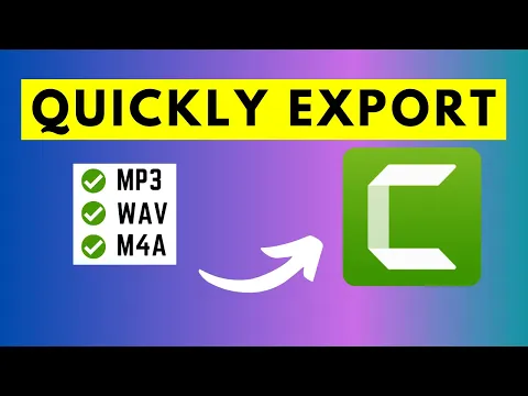 Download MP3 How to Quickly Export Audio as MP3, WAV or M4a in Camtasia