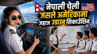 नेपाली चेली जसले अमेरिकामा जहाज उडाउन सिकाउँछिन, यस्तो छ नेपाली चेलीको सँघर्ष ।isa devkota