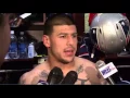 Aaron Hernandez Interview - Tom Brady Got Aggressive