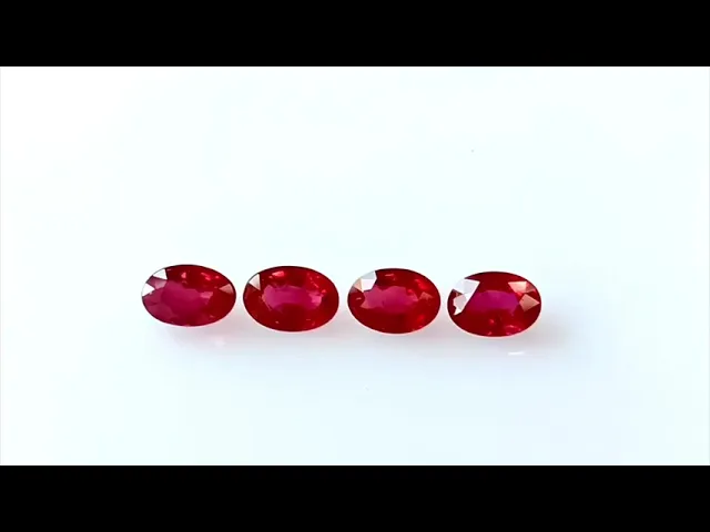 Oval Vivid Red Ruby