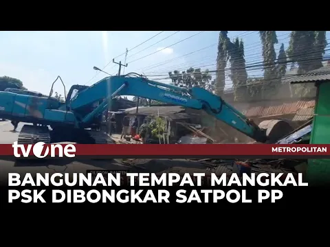 Satpol PP Bongkar Warung Remang-remang Tempat Mangkal PSK di Cilegon