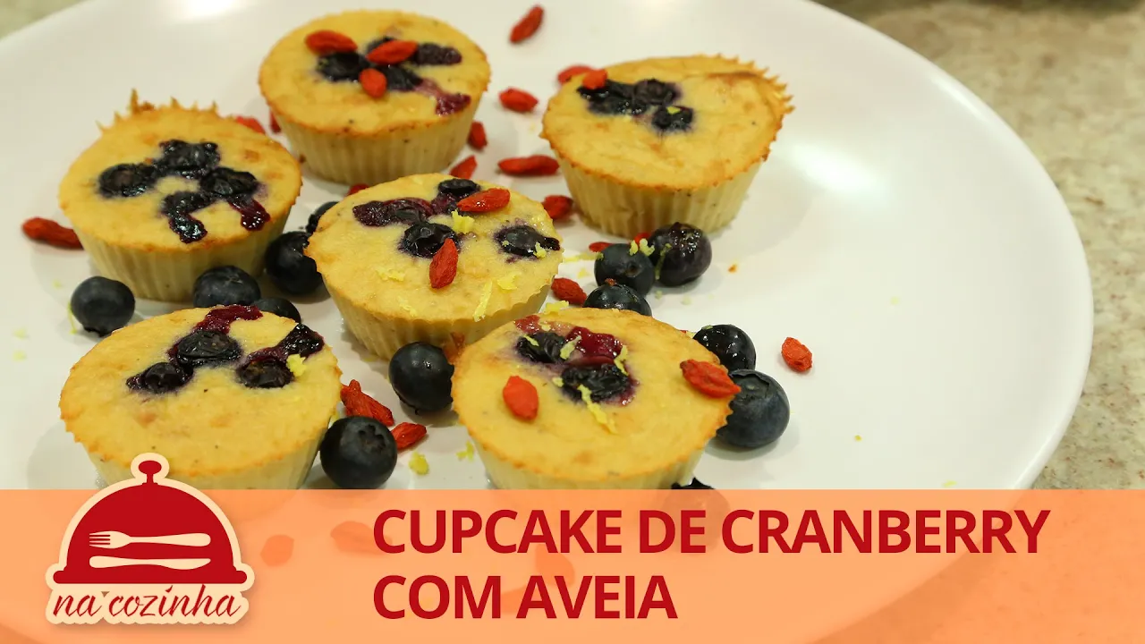 RECEITA DE CUPCAKE DE CRANBERRY E AVEIA É RICA EM ANTIOXIDANTES