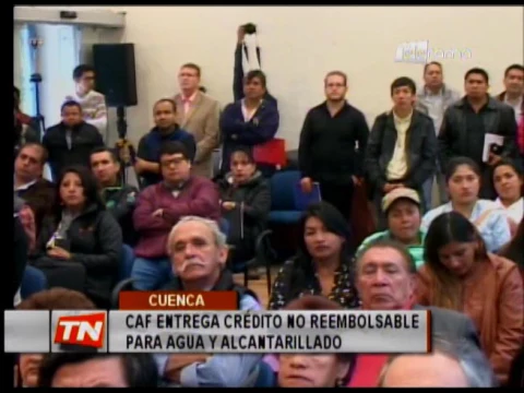 CAF entrega crédito no reembolsable para agua y alcantarillado