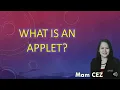 WHAT IS AN APPLET