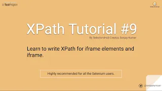 Xpath Tutorial Learn to write XPath for iframe elements and iframe