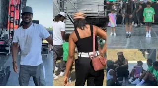 paul okoye of psquare reunites with his ex wife anita to take their kids to his concert rehearsal