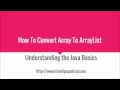 How To Convert Array To ArrayList