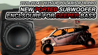 2020-2024 2025 Polaris RZR Pro R Pro S Turbo R Pro XP Under-Dash 10 Ported Subwoofer-Enclosure