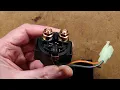Inside a cheap starter relay solenoid