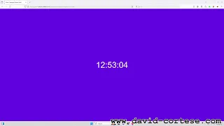 JavaScript Color Changing Digital Clock