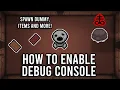 How To Use The Debug Console in TBOI Repentance
