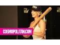 Kaley Cuoco Behind the Scenes Cosmopolitan