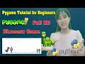 Dinosaur Game with Python - Pygame tutorial for beginners