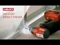 Hilti SID 4-A22 Overview of cordless impact driver