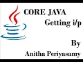 Getting input from Keyboard - Java Programming