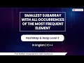 Smallest Subary With All Ocurncs Of The Most Frequent Elmnt Mdl HshMap Hep In English CPP 39