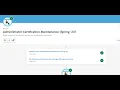Administrator Certification Maintenance Spring 23