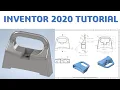 Inventor 2020 Tutorial 3D Model Basic CADCAM TUTORIAL