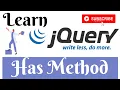jQuery Lecture - 38 Has Method Tutorial in Hindi Urdu
