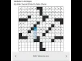 WSJ Crossword for Friday April 17 2026 by Mike Shenk