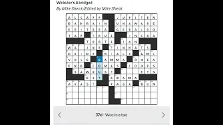 WSJ Crossword for Friday April 17 2026 by Mike Shenk