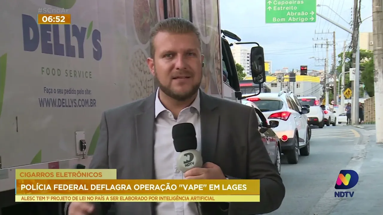 Polícia Federal deflagra operação contra o contrabando de cigarros eletrônicos, em Lages