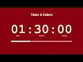 1 Hour 30 Minute Timer Aural Carmine Aesthetic Countdown