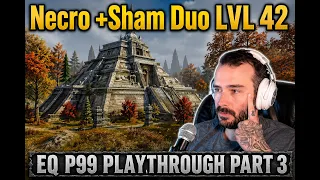 EQ P99 Duo Playthrough Lvl 42 Necro Shaman Ancient Combine Temple XP Grind