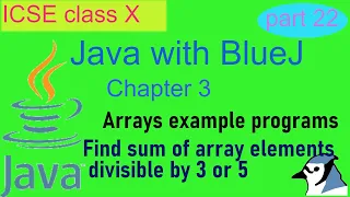 Java with BlueJ Class X Chapter 3 example program 1