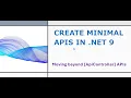 Create Minimal APIs in NET 9 A Step-by-Step Guide Using dotnet CLI