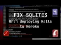 Fixing Detected sqlite3 gem which is not supported on Heroku when deploying Rails to Heroku