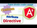 Attribute directive in Angular