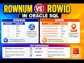 ROWNUM vs ROWID in Oracle SQL Key Differences Explained