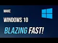 Speed up Windows 10 PC for MAXIMUM performance Hidden secrets - 2021