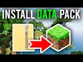 How To Install Data Packs In Minecraft Install Minecraft Data Packs