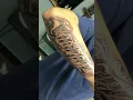 Last name tattoo on the forearm