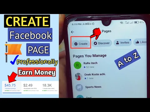 How to Create Facebook Page Professionally Earn Money in 2022