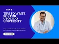 Statement of Purpose for UToledo Part 2