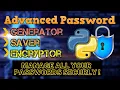 Password Generator in Python With Encryption and Decryption Feature Python Project Hindi