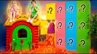 مغامرة غامضة! صناديق المفاجآت، والسلايم، وتحدي الحمم البركانية! 🔑📦🌋
