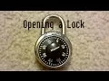 How to Open a Master Lock
