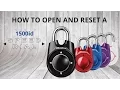 How to Open Reset a Master Lock 1500iD Speed Dial Lock