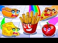 Techy Plays Food io In Roblox With MY CRAZY FAN GIRLS