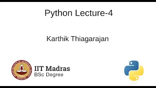 Python Lecture-4