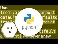 Multiple levels of collection defaultdict in Python