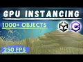 Improve Performance 10x Using GPU Instancing Unity Tutorial