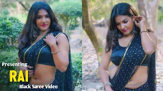 rai black shiffon saree video saree lover saree sundori saree love saree review bong crush