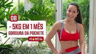 Treino para perder e queimar a pochete da barriga - -5kg em um mês- Carol Borba