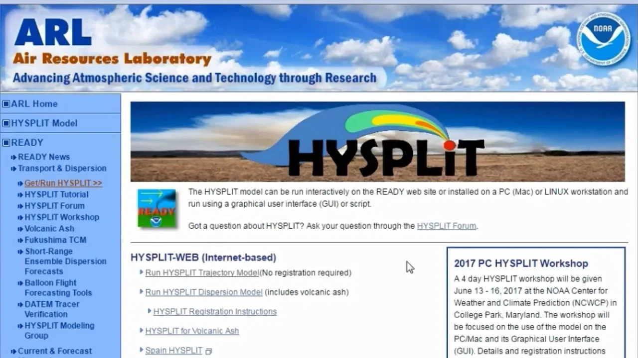 How to use the HYSPLIT model