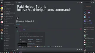 Raid Helper Tutorial